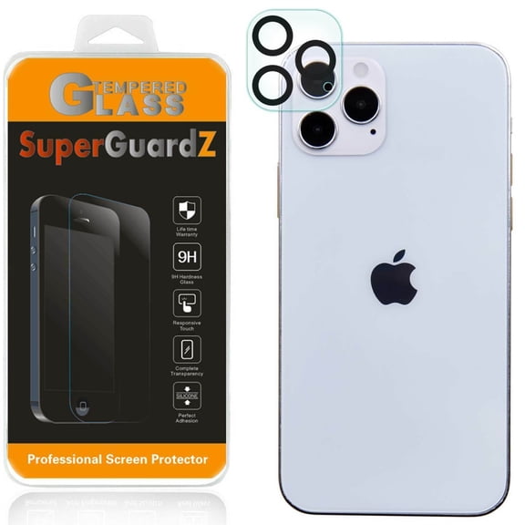 3-Pack For Rear Camera Lens of iPhone 12 Pro Max SuperGuardZ Tempered Glass Screen Protector, 9H, Anti-Scratch, Anti-Bubble, Anti-Fingerprint