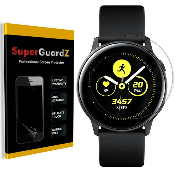 [3-Pack] For Samsung Galaxy Watch Active 2 (44mm) Aluminum SuperGuardZ [FULL COVER] Screen Protector, HD Clear, Military Grade Film, Anti-Scratch