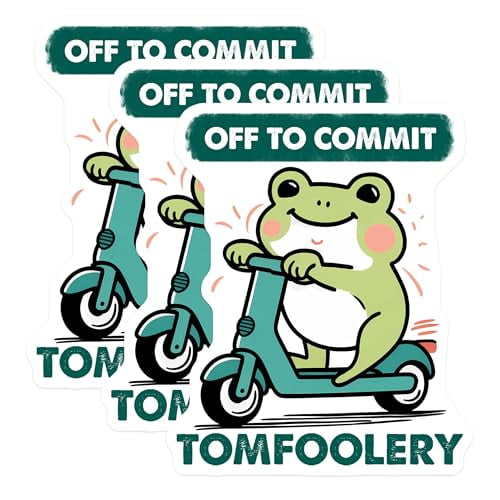 (3 Pack) Frog Decals - Funny Meme Decals - Laptop Decal - 3 Inches On Longest Side - Easy Peel & Apply - Made in USA - 3MCS2541