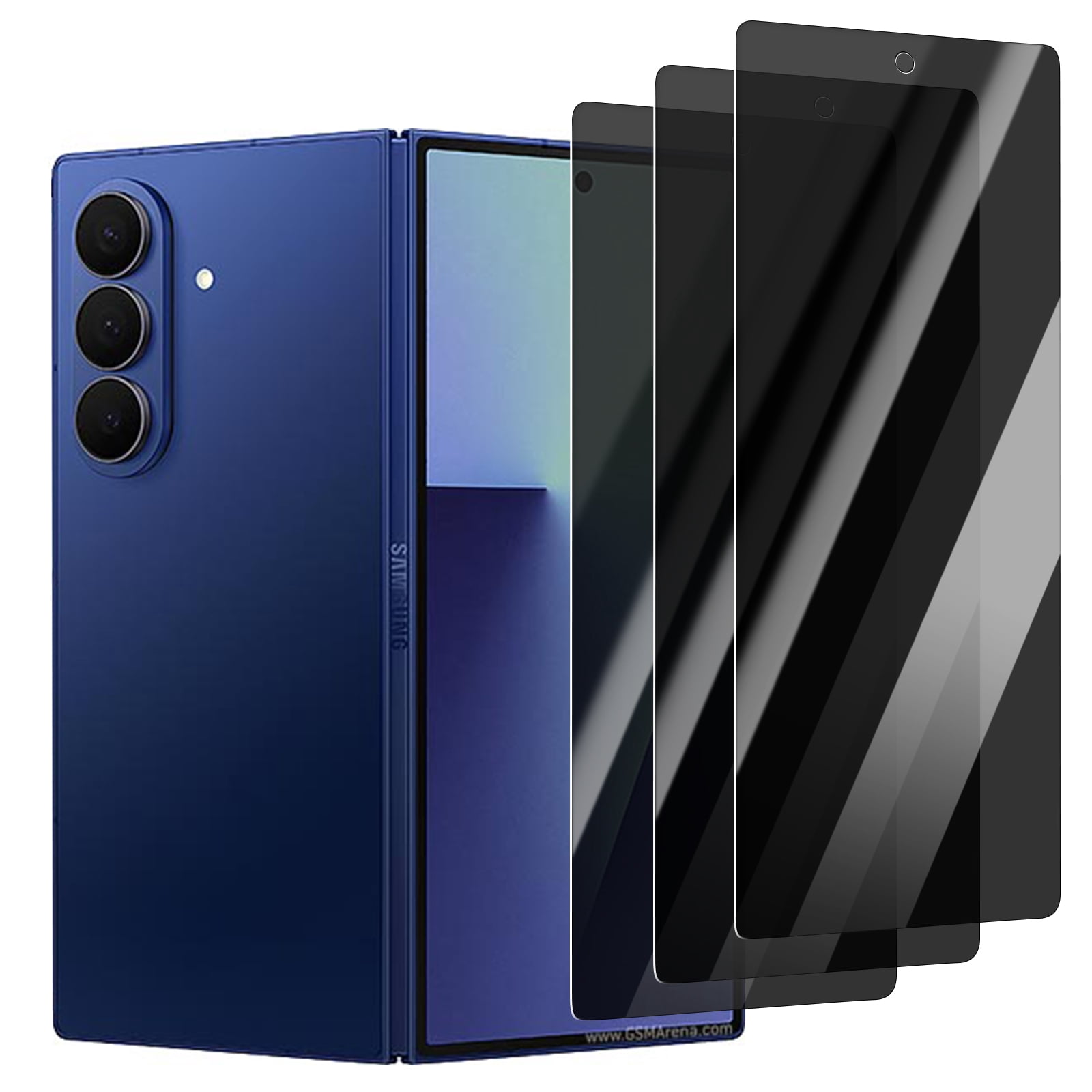 2 Pack Front Privacy Screen Protector for Samsung Galaxy Z Fold 6 
