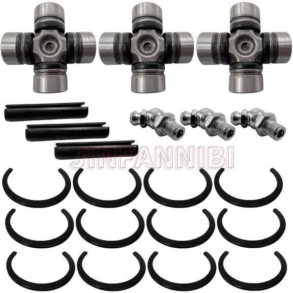 3-Pack Front & Rear Prop Shaft U-Joints Kit for Polaris RZR 800 900 1000 XP Turbo | OEM 3235500 / 3235616(2010-2024)