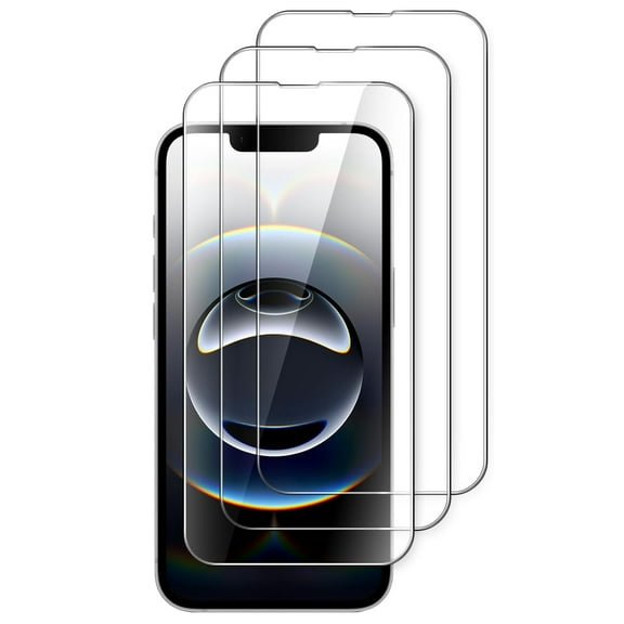 3 Pack Front Screen Protector for iPhone 13, Luxury Ultra Slim Tempered Glass Screen Protector Anti-Scratch High Definition Bubble-Free for iPhone 13, Clear