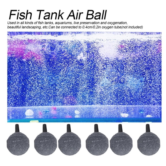 3-Pack Frosted Round Air Stones for Aquarium Oxygenation, 2.5cm Diameter, 4cm Height, High-Temperature Sintered Sandstone Bubble Diffusers 25mm Aquarium Fish Tanks Pump