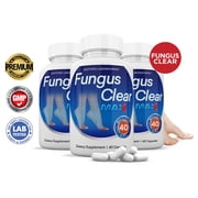 3 Pack Fungus Clear Max 40 Billion CFU Probiotic Nail Support 180 Capsules