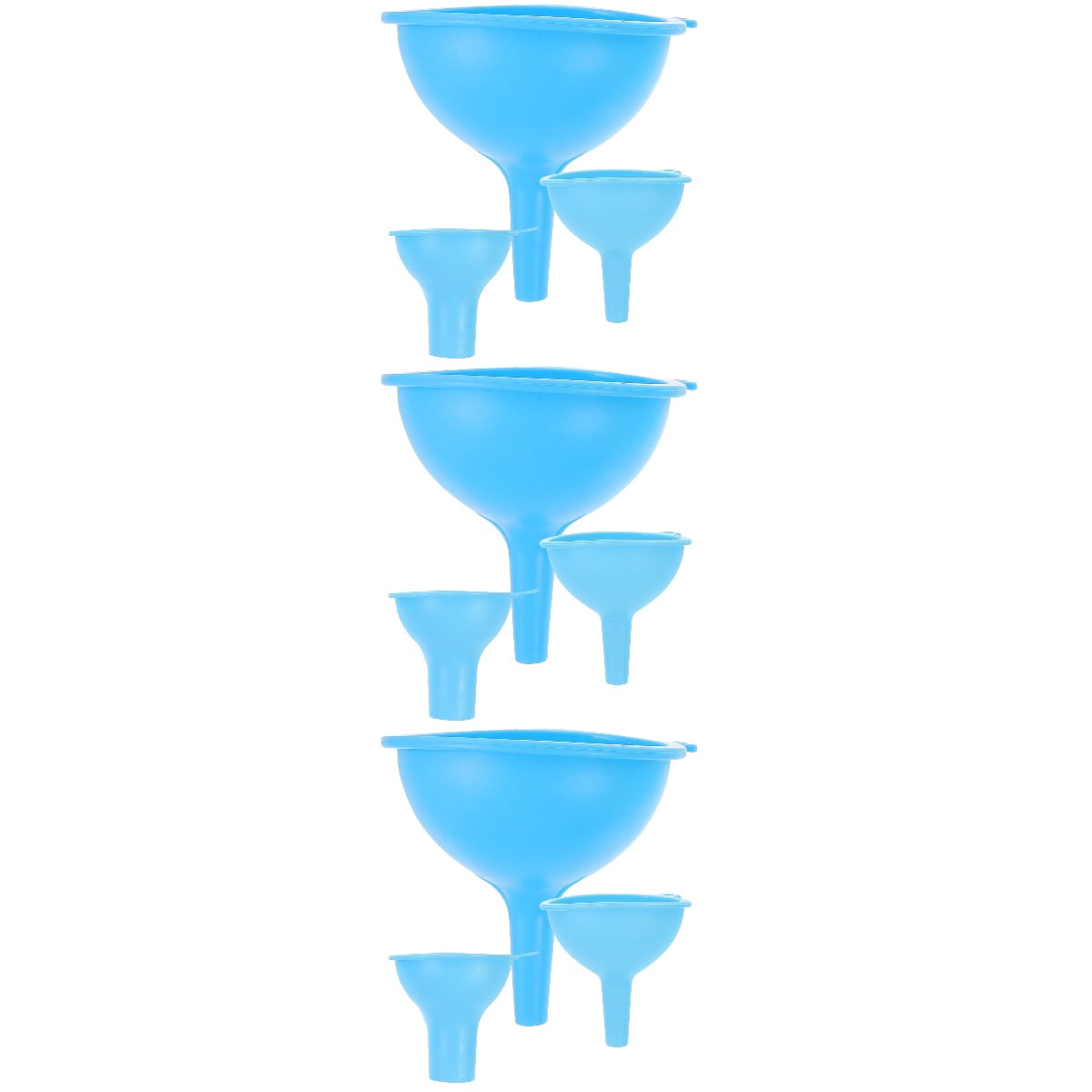 Set of 3 Blue Funnels for Filling Bottles, Feeder Sticky Tabs, and ...