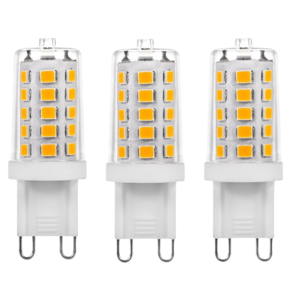 3 Pack G9 LED Bulb Dimmable 5W , No Flicker 500LM, Ceramic Base for Office, Reading, Kitchen & Desk Lamp-6000K Cold light