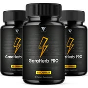 3 Pack Garaherb Pro Premium Performance Capsules, Garaherb Pills 180 Capsules