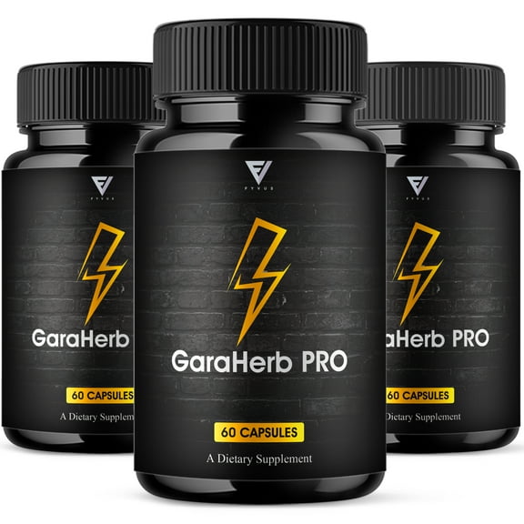 (3 Pack) Garaherb Pro Premium Performance Capsules, Garaherb Pills (180 Capsules)