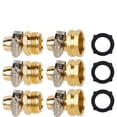 thumbnail image 1 of 3 Pack Garden Hose Repair Kit, Hose Connector Repair Mender Kit with Stainless Clamp, Fits 3/4"-5/8" Water Hose Repair Fittings, 1 of 7
