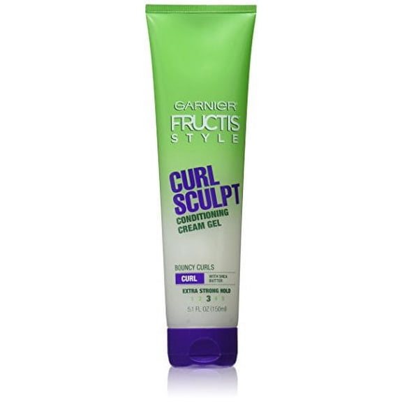 3 Pack Garnier Fructis Style Curl Sculpt Conditioning Cream Gel 5.1oz Each