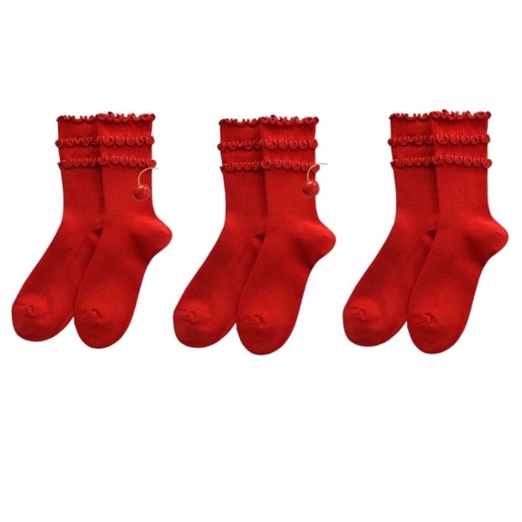 3 Pack Girl Autumn and Winter Cotton Socks Stockings
