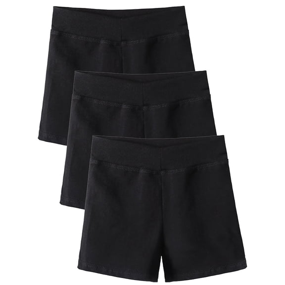 3 Pack Girls Bike Shorts Toddler Dance Shorts Cartwheel Shorts for 4-14 Years
