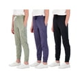 thumbnail image 1 of Real Essentials 3 Pack: Girls' Lounge Joggers Soft Athletic Performance Casual Sweatpants(Ages 7-24, 1 of 5