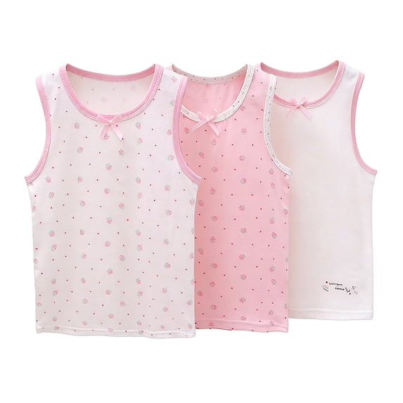 3 Pack Girls Sleeveless Racerback Crop Tank Top for Dance Practice Yoga