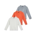 thumbnail image 1 of 3 Pack: Girls' Soft Brushed Fleece Pullover Hoodie Sweatshirt With Kangaroo Pocket (Ages 7-16), 1 of 5