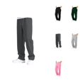 thumbnail image 1 of 3 Pack Girls' Wide Leg Sweatpants – Casual Loose Fit Joggers with Elastic Waist & Drawstring, Open Bottom, Pockets for Spring Summer Outdoor Wear, 1 of 7