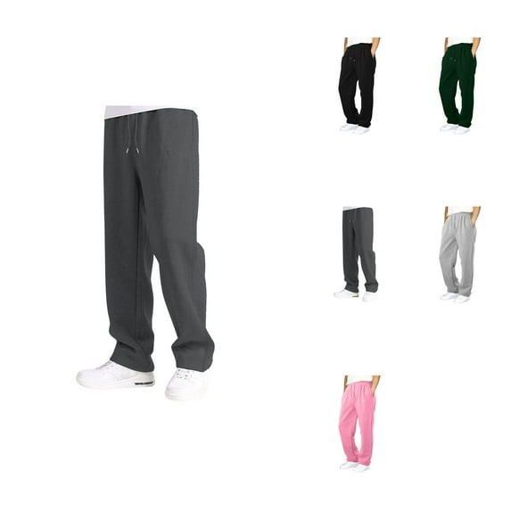 3 Pack Girls' Wide Leg Sweatpants – Casual Loose Fit Joggers with Elastic Waist & Drawstring, Open Bottom, Pockets for Spring Summer Outdoor Wear