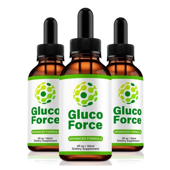 (3 Pack) Gluco Force Drops, GlucoForce Liquid Formula - Naturally Supports Healthy Circulation, Stable Levels and Energizes the Body, Official Gluco Force 100 Gotas Review (90 Servings)