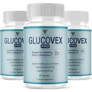 (3 Pack) Glucovex Pro Blood Support, Gluco Vex Supplement (180 Capsules)