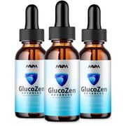 3 Pack Glucozen Daily Blood Support Drops, Gluco Zen Advanced Formula 6oz