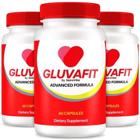 (3 Pack) Gluvafit Capsules - Original Gluva Fit Pills, Naturally Supports Healthy Circulation, Stable Levels and Energizes the Body, Capsulas Review (180 Capsules)