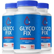 3 Pack Glyco Fix Capsules, All-Natural Blood Support Formula, Premium Supplement To Support Healthy Lifestyle and Maintain Stable Levels, Official GlycoFix Pro Reviews 180 Capsules