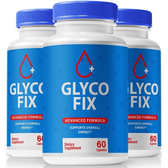 (3 Pack) Glyco Fix Capsules, All-Natural Blood Support Formula, Premium Supplement To Support Healthy Lifestyle and Maintain Stable Levels, Official GlycoFix Pro Reviews (180 Capsules)