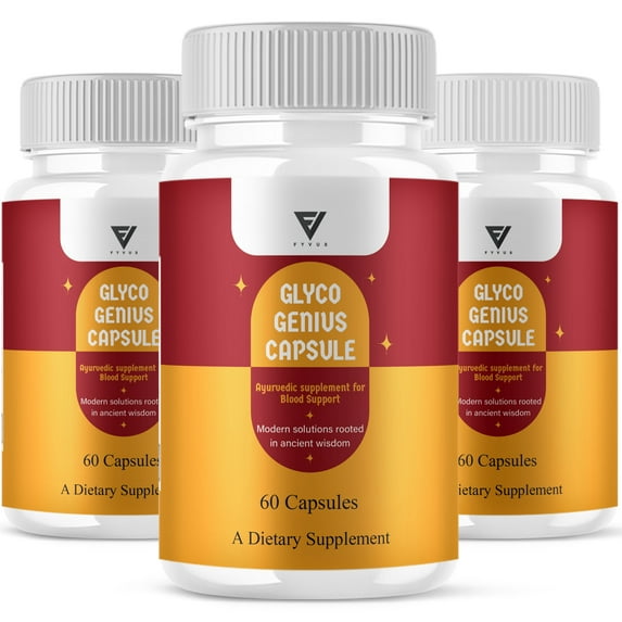 (3 Pack) Glyco Genius Capsules GlycoGenius Maximum Strength Pills (180 Capsules)