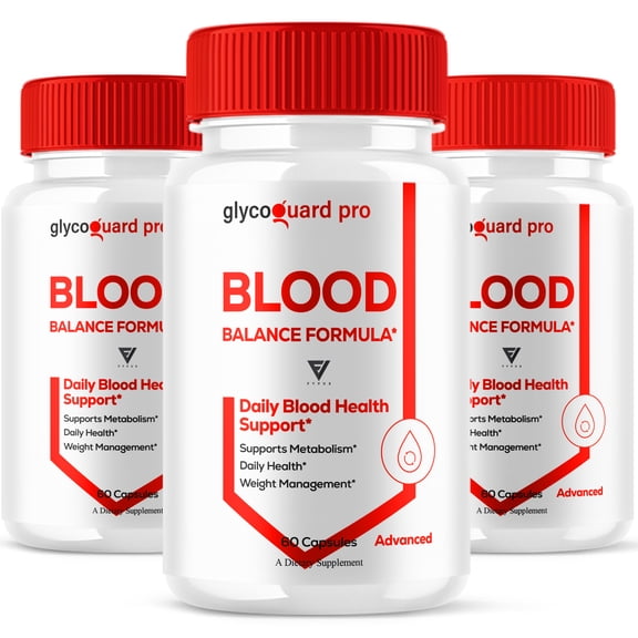 (3 Pack) Glyco Guard Pro Blood Support, GlycoGuard Formula (180 Capsules)