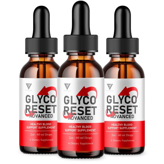 (3 Pack) Glyco Reset Blood Support Drops, GlycoReset Advanced Blood Health Formula (6oz)
