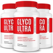 3 Pack Glyco Ultra   Original Formula with a Clean Blend to Support Healthy Circulation, Natural Energy & Balanced Levels | Just 2 Easy-to-Swallow Pills Daily 180 Capsules
