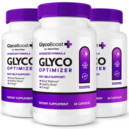 (3 Pack) GlycoBoost - Official Glyco Boost Blood Support Formula, All Natural Capsules For Healthy and Stable Levels, GlycoBoost Blood Vessel Cleaner, Glyco Boost Optimizer (180 Capsules)