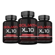3 Pack Goliath XL10 - Goliath XL10 Dietary Supplement for Muscle Strength 270 Counts