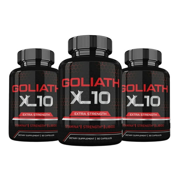 (3 Pack) Goliath XL10 - Goliath XL10 Dietary Supplement for Muscle Strength (270 Counts)