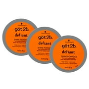 3 Pack Got2b Defiant Shine Pomade 2 Ounce