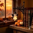 thumbnail image 1 of 3 Pack Gothic Spider Web Winged Ghost LED Bookshelf Lantern Night Light, Rustic Black Metal Hanging Bookshelf Lamp, Lighting Decor Gift for Book Readers, K*ids and Halloween Enthusiasts, 1 of 4