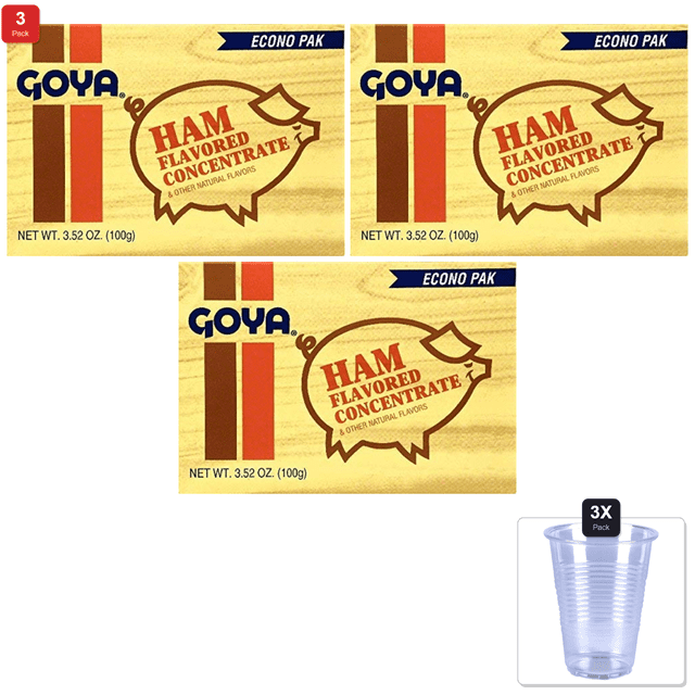 3 Pack | Goya Ham Flavor Concentrate, 20-Count 3.52-Ounce Packets (Pack ...