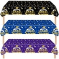 thumbnail image 1 of 3 Pack Graduation Tablecloth,Graduation Decorations Class of 2026 Graduation Party Decorations,54"x108" Black and Gold Plastic Table Cloth Disposable Rectangle for Home,School,Party Supplies, 1 of 7