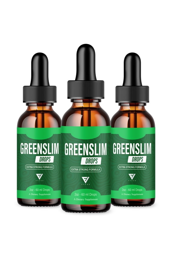 (3 Pack) GreenSlim Weight Management Liquid Supplement, Green Slim Drops (6oz)