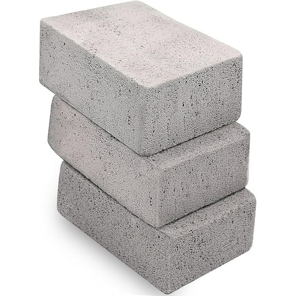 3-Pack Grill Cleaning Bricks， Magic Stone Pumice Grill Grill Cleaning Accessories for Grills, Racks, Flat Top Cookware
