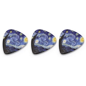 3 Pack Guitar Plectrums 0.46mm 0.71mm 0.96mm Professional Celluloid Picks