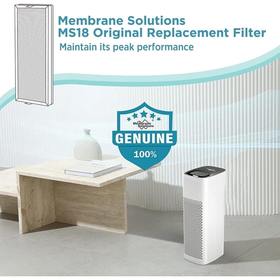 3 Pack H13 HEPA Air Purifier Filter Replacement For Membrane Solutions MS18 MS19
