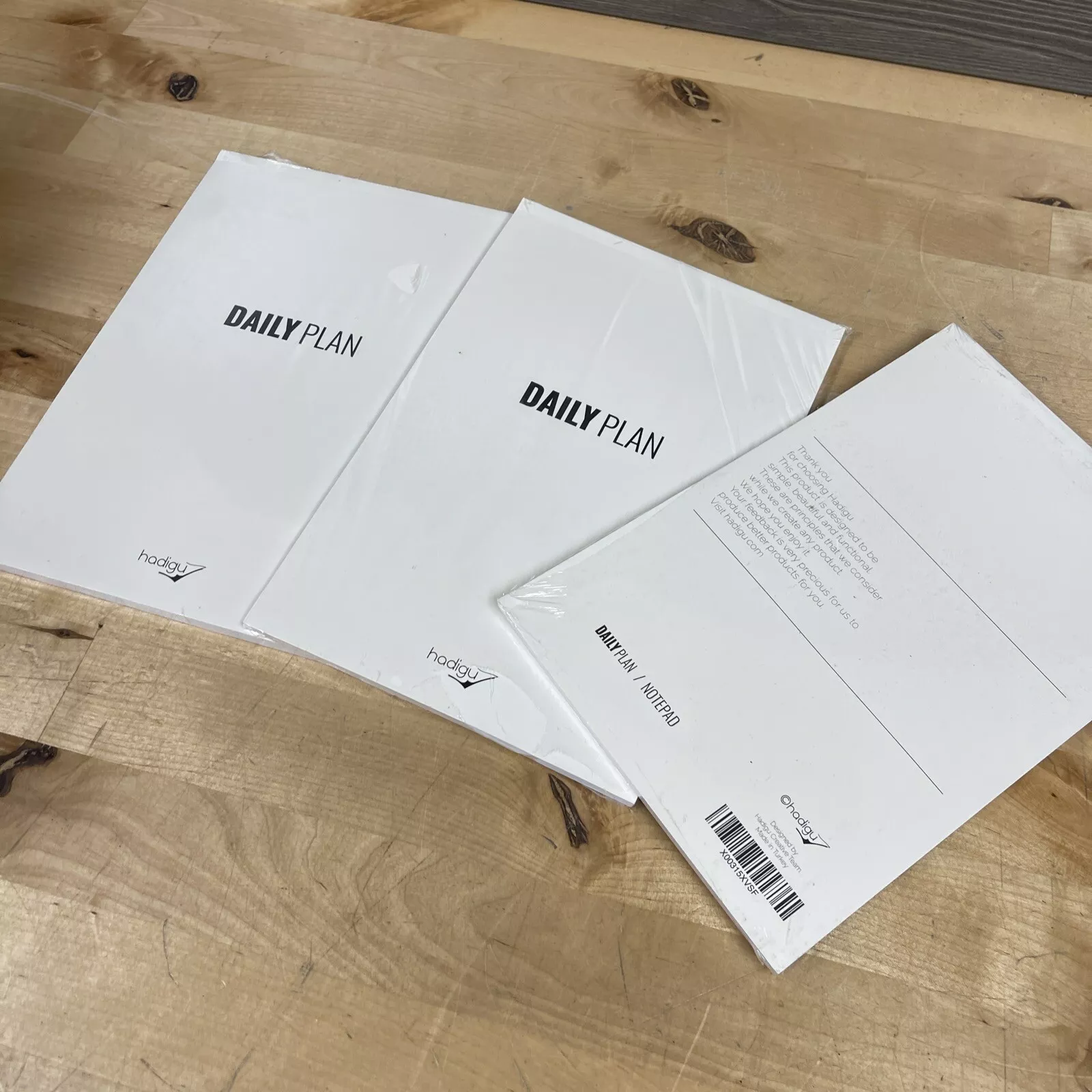 3 Pack Hadigu Daily To Do List Notepad Undated, 9"X6" Brand New