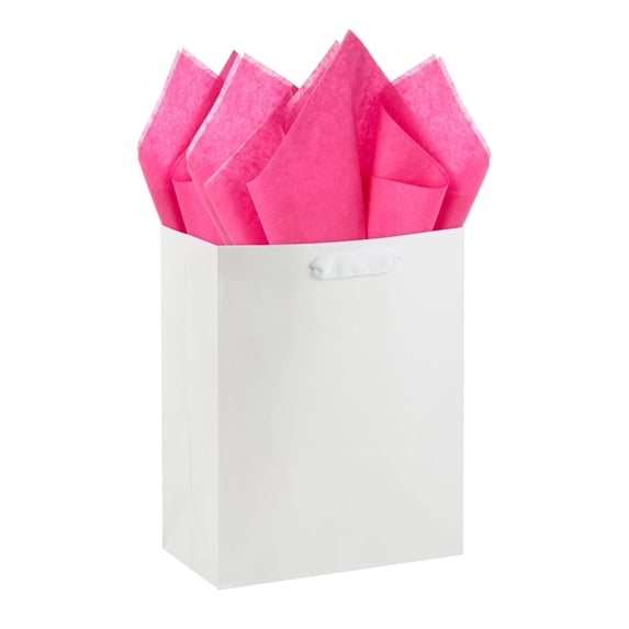 ( 3 Pack ) Hallmark Tissue Paper (Solid Hot Pink) 8 Sheets