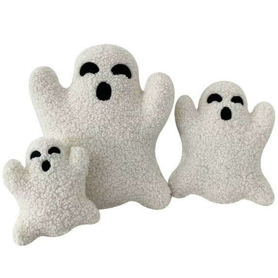3 Pack Halloween Ghost Pillows Cute Spooky Pillows Plush Throw Pillows for Home Sofa Bed Car Indoor Outdoor Decor