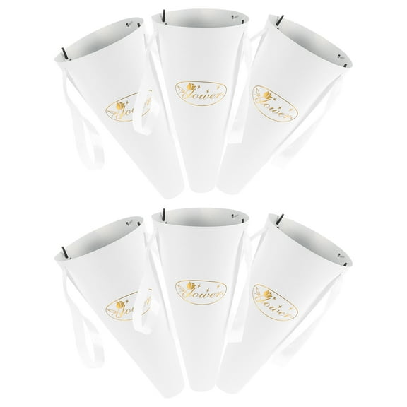 FUEENIRVA Iridescent Paper Floral Arrangement Bags for Holiday 18Pcs 11.83X5.70X5.70in