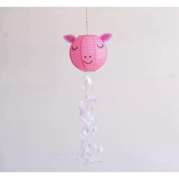 3 Pack Handmade Cartoon Elf Paper Lanterns - Eco-Friendly Decorations for Kids' Events