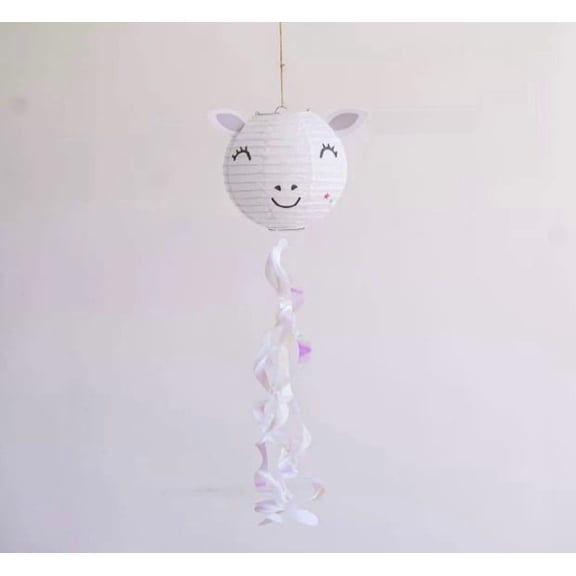 3 Pack Handmade Cartoon Elf Paper Lanterns - Eco-Friendly Kids' Event Decorations