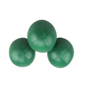 3 Pack Handmade Juggling Balls 2.36 inch Sandbag Toy for Party Game Stress Relief Hand Eye Coordination Practice for Beginners and Pros Green