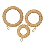 3 Pack Handmade Natural Jute Woven Trivets Heat Resistant Hot Pot Mats With Hanging Loop